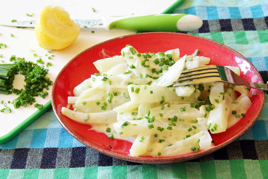 Kohlrabigemüse statt Mayonnaisesalat