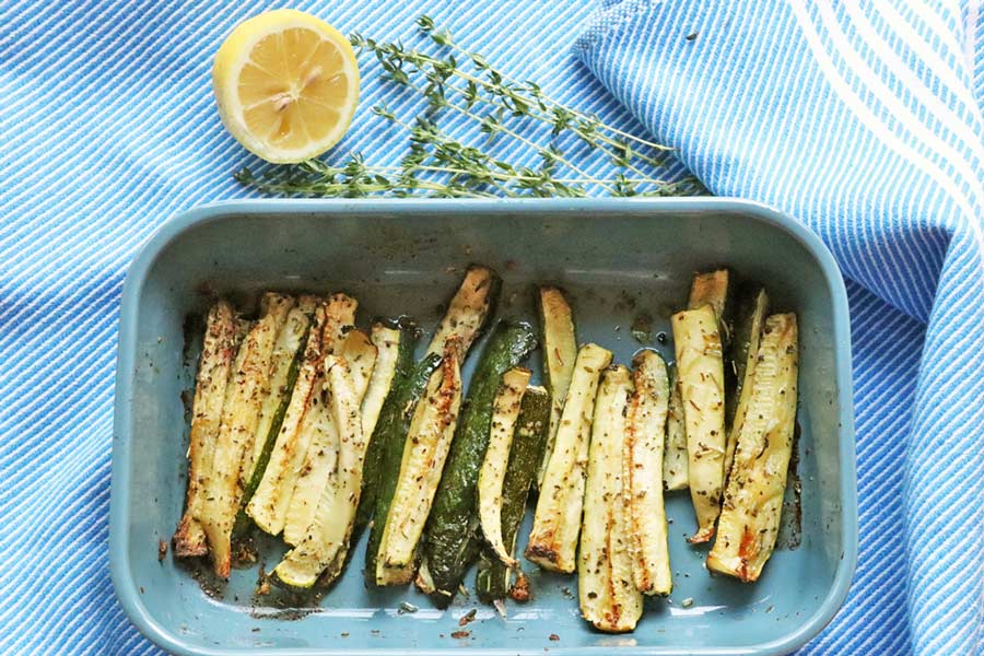 Zucchini im Ofen gebacken